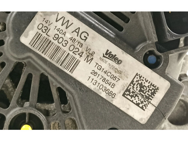 Генератор 03L903024M Volkswagen Caddy