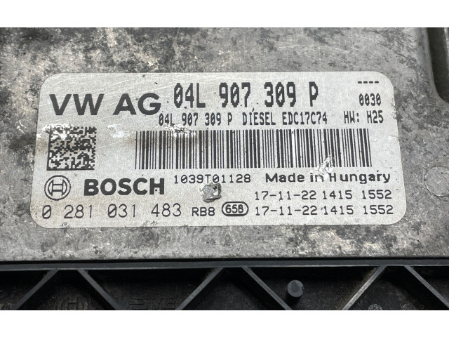 Блок управления двигателя 04L907309P, 0281031483 Volkswagen Touran III