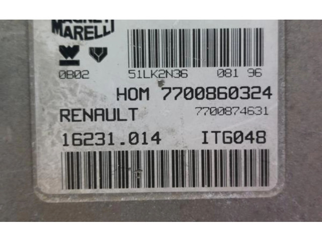 Блок управления двигателя 7700860324, 7700874631   Renault Twingo I
