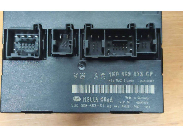 Блок комфорта 1K0959433CP, 00092000 Skoda Octavia Mk2 (1Z)