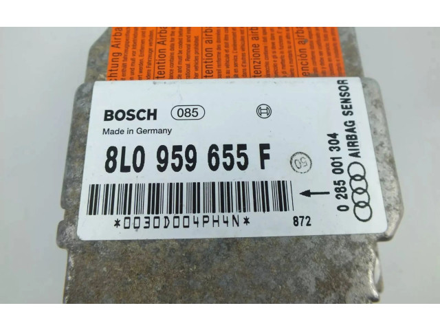 Блок подушек безопасности 8L0959655F, 0285001304   Audi A3 S3 8L