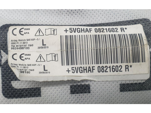 Подушка безопасности в сиденье 9824498180, 5VGHAF0821602R Citroen C3 Aircross