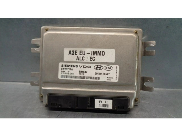 Блок управления двигателя 391102X547, 5WY5712A KIA Rio