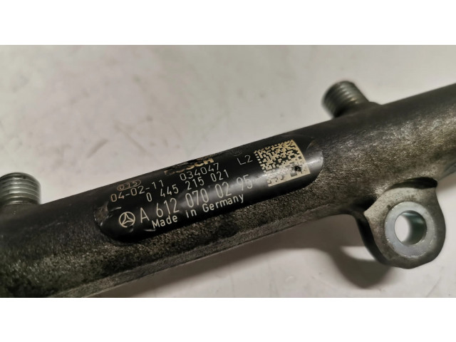 Vstřikovací lišta A6120700295, 0445215021 Mercedes-Benz E W211 pro naftový motor 2.2