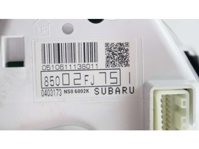 Přístrojová deska  Subaru XV I 2012 85002-FJ751  