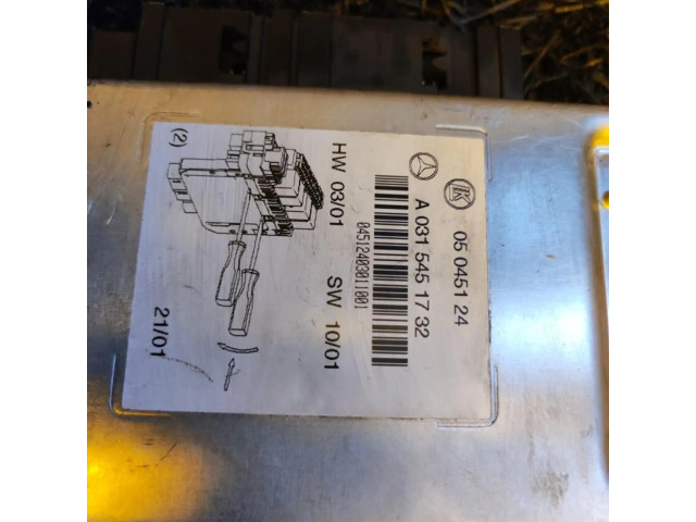Pojistková skříňka A0315451732 Mercede-Benz S W220