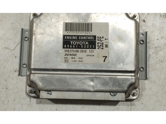Řídící jednotka 89661-0D071, 89661-0D071 Toyota Yaris 2005