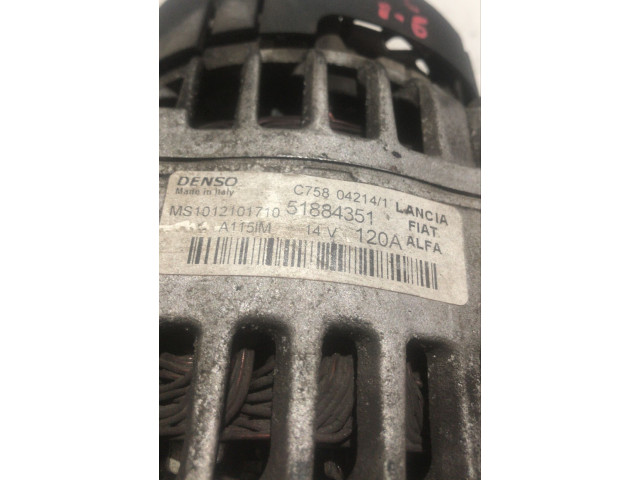 Генератор 51884351, 51884351 Fiat 500L