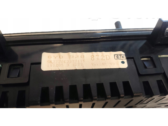 Панель приборов 6Y0920872D Skoda Fabia Mk1 (6Y)