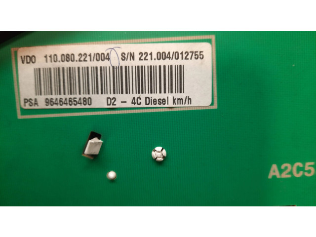 Přístrojová deska Peugeot 407 2005 9646465480, 110080221004