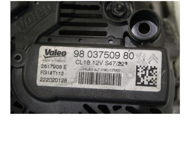 Генератор 9803750980   Peugeot Partner III      