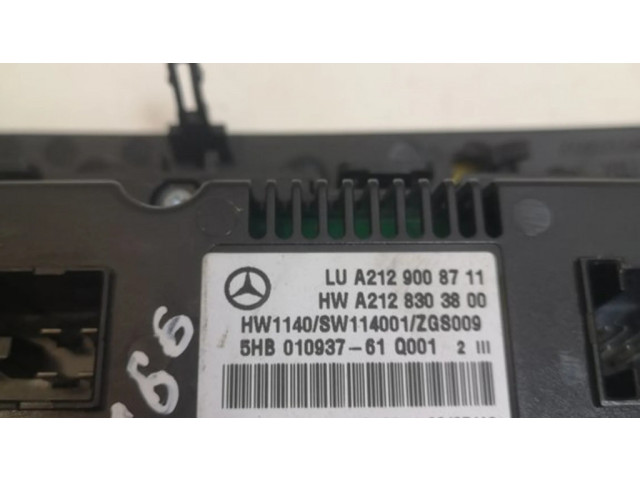 Блок управления климат-контролем A2129008711   Mercedes-Benz E W212
