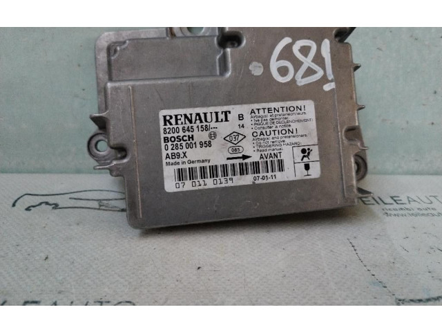 Блок подушек безопасности 8200645158, 8200645158   Renault Clio III