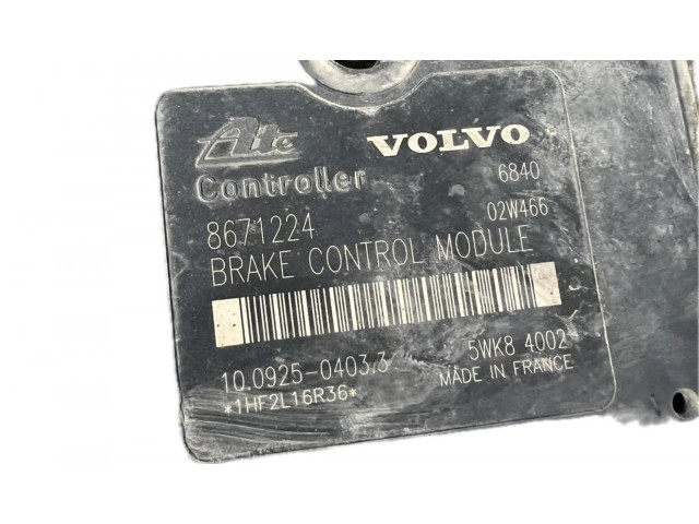 Блок АБС 8671224   Volvo  S80  1999 - 2003 года