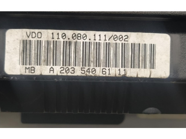 Přístrojová deska Mercedes-Benz C W203 2016 A2035406111