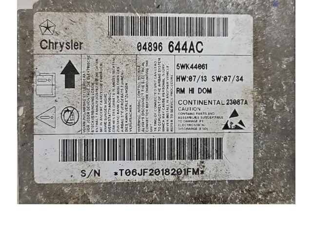 Блок подушек безопасности 04896644AC, 5WK44061   Chrysler Town & Country V