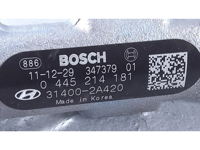 Vstřikovací lišta 314002A420, 0445214181 KIA Optima pro naftový motor 1.7