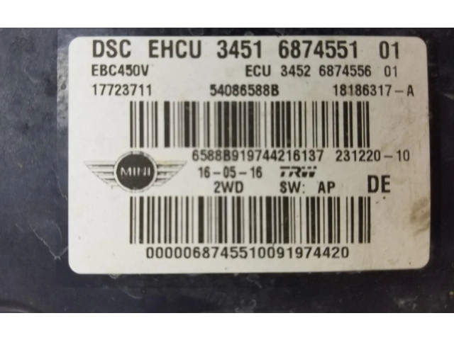 Блок АБС 34516874553, 34516874551 Mini Cooper Countryman R60 2011-2016 года