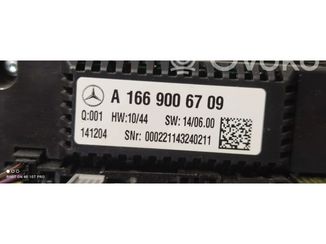 Блок управления климат-контролем A1669006709   Mercedes-Benz GL X166