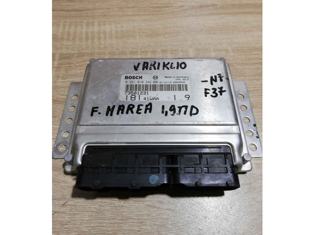 Блок управления двигателем Блок управления 73501231, 281010342   Fiat Marea