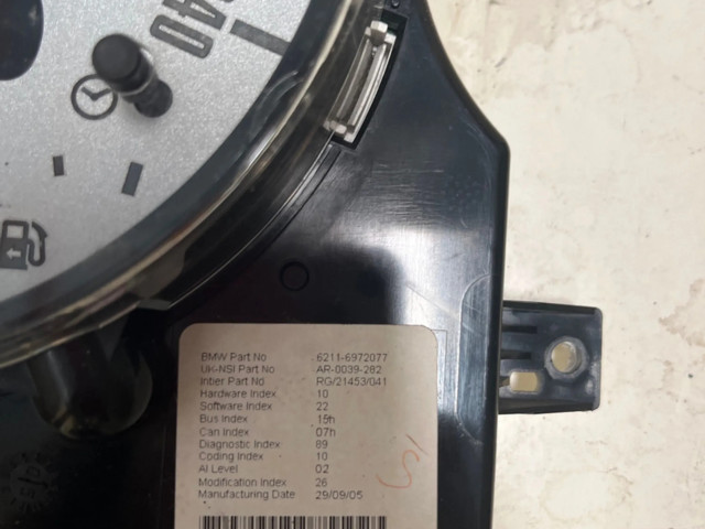 Панель приборов 62109126990, 62116972077   Mini One - Cooper R50 - 53       