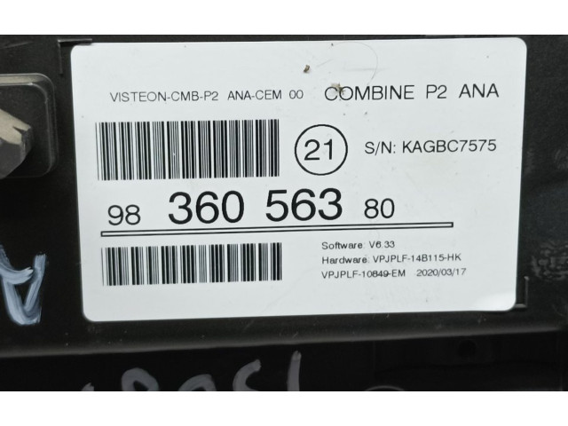 Панель приборов 9836056380   Peugeot 2008 I       