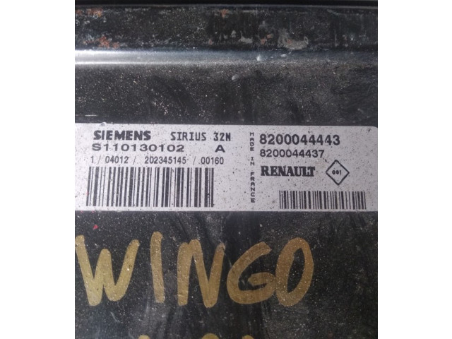 Блок управления двигателя S110130102A, 8200044443   Renault Twingo I