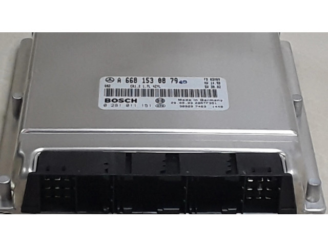 Řídící jednotka A6681530879, 0281011151 Mercedes-Benz A W168 2003