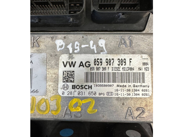 Řídící jednotka 059907309F, 0281031650   Audi Q7 4M 2017