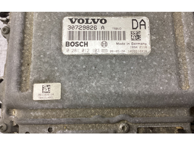 Блок управления двигателя 30729826A, 1039S12418 Volvo V70