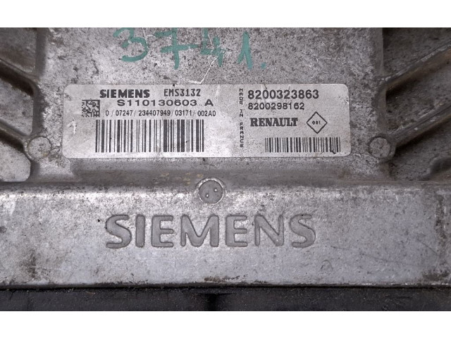 Блок управления двигателя 8200323863, DA006153741 Dacia Solenza
