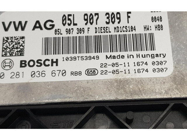 Блок управления двигателя 05L907309F Volkswagen Transporter - Caravelle T6