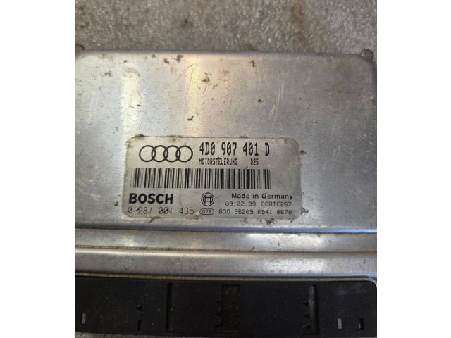 Блок управления двигателя 4D0907401D, 28RTE267   Audi A8 S8 D2 4D