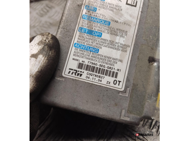 Блок подушек безопасности 77960segg821m1 Honda Accord