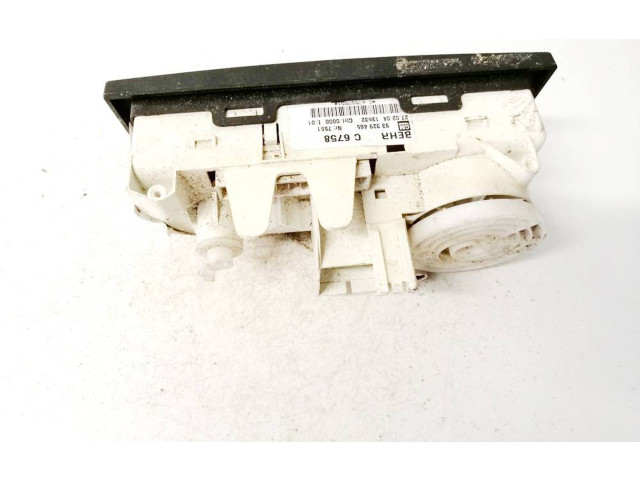 Блок управления климат-контролем 93329465, c6758 Opel Meriva A
