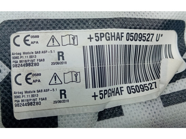 Подушка безопасности в сиденье 9824498280 Citroen C3 Aircross