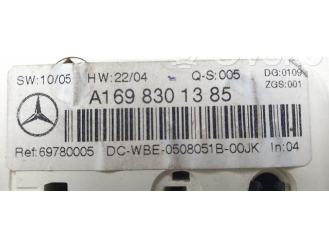 Блок управления климат-контролем A1698301385   Mercedes-Benz A W169