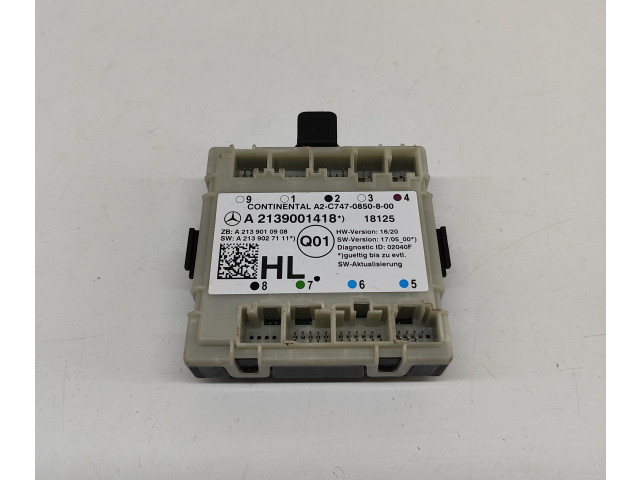 Pojistková skříňka Блок управления дверью A2139001418, A2139010908 Mercedes-Benz E W213 2018