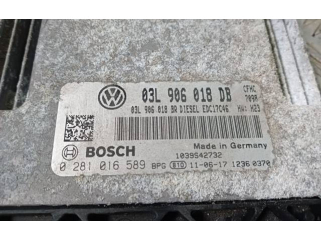 Блок управления двигателя 03L906018DB, 03L906018BR   Skoda Yeti (5L)