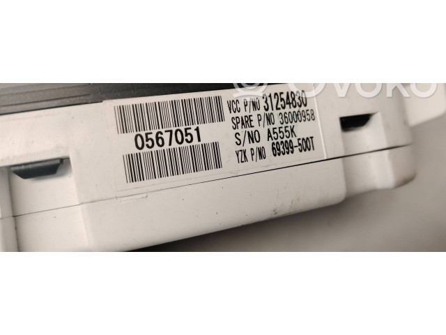 Панель приборов 31254830, 0567051 Volvo C70