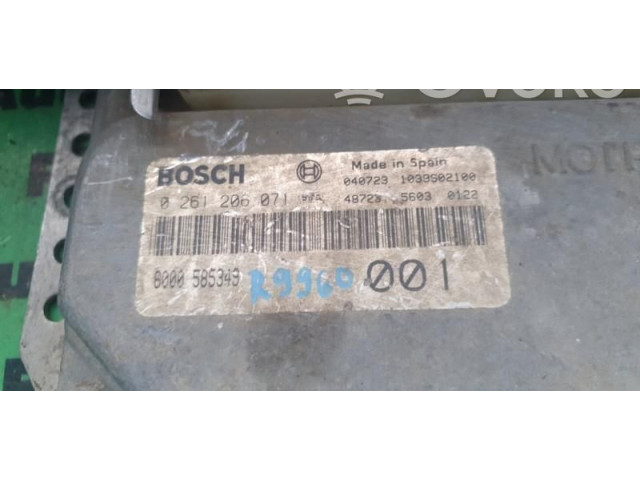 Блок управления двигателем Блок управления 0261206071, 0261206071.   Dacia Nova