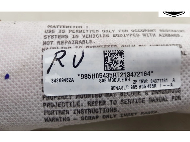 Подушка безопасности в сиденье 985H05435R, 34371191   Dacia Spring