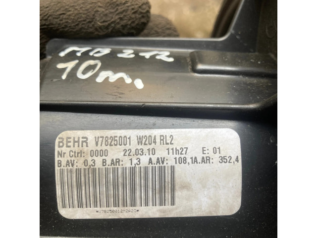 Вентилятор печки    W204RL2, V7825001   Mercedes-Benz E W212