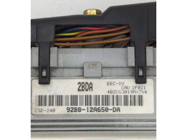 Блок управления двигателя 92BB12A650DA, 2BDA   Ford Sierra