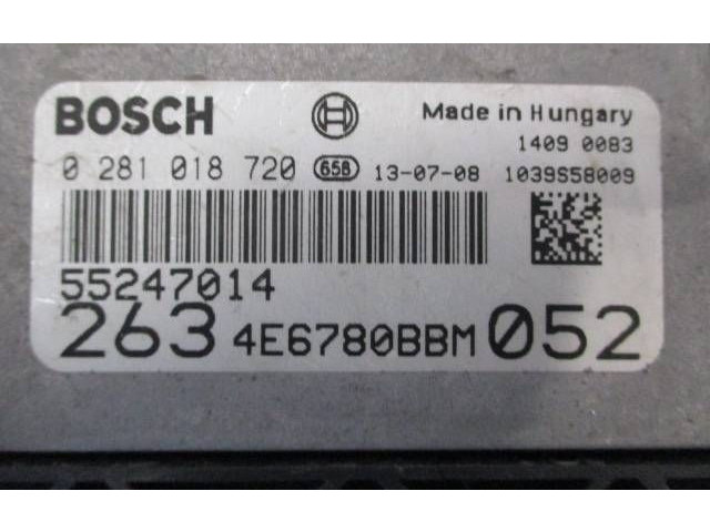 Блок управления двигателя 55247014, 0281018720   Fiat Doblo