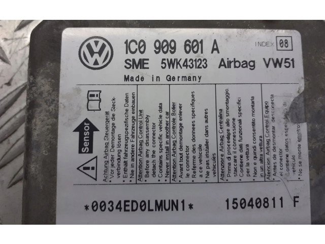 Блок подушек безопасности 1C0909601A   Skoda Fabia Mk1 (6Y)