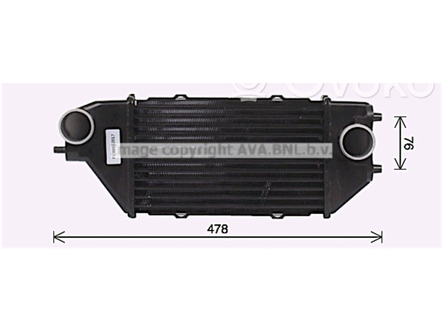 Интеркулер 19710RJLE01, 19710RJLE01 Honda FR-V