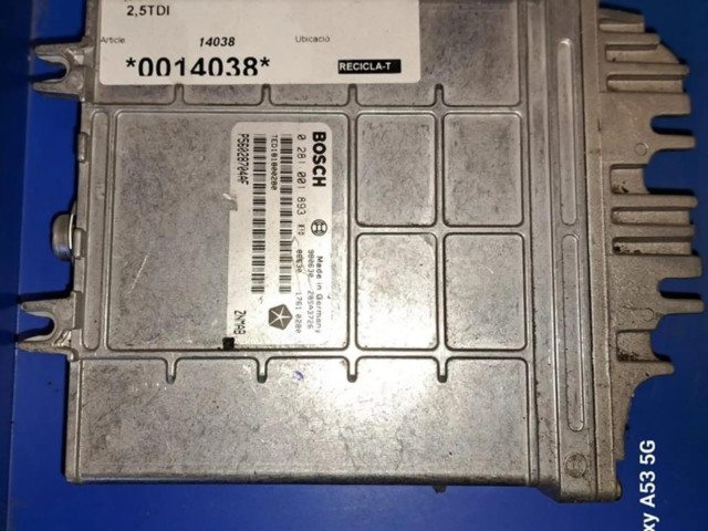 Блок управления двигателя 0281001893, CENTRALITAMOTORUCE Jeep Grand Cherokee