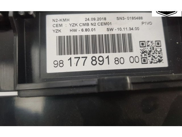 Панель приборов 9817789180, 9817789180 Opel Combo E