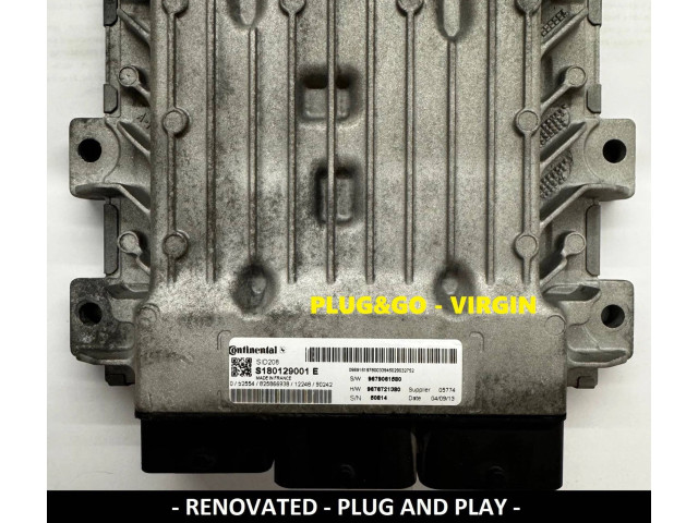 Блок управления двигателем Блок управления 9679061580, S180129001E   Citroen Jumper